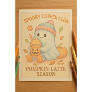 Spooky Coffee Coloring Book - Image 10