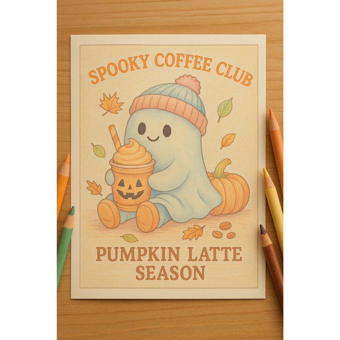 Spooky Coffee Coloring Book - Image 10
