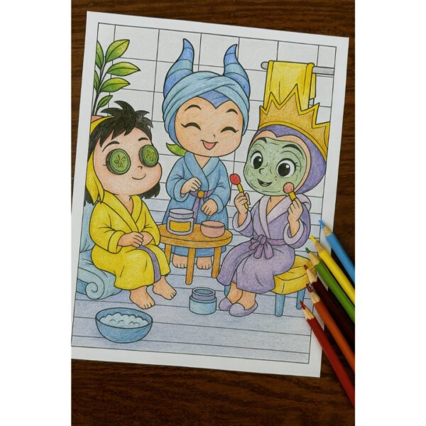 Cute Disney Villains Coloring Book
