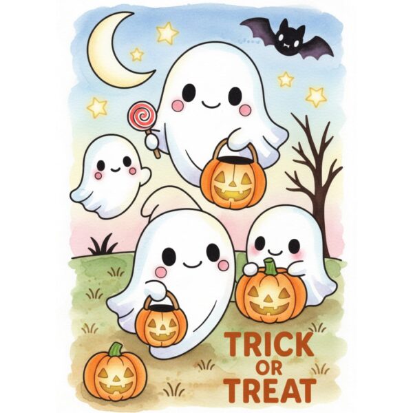 Cute & Creepy Halloween Coloring Book