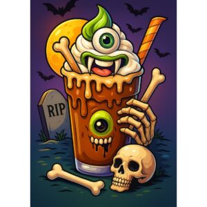 Spooky Coffee Coloring Book - Image 11