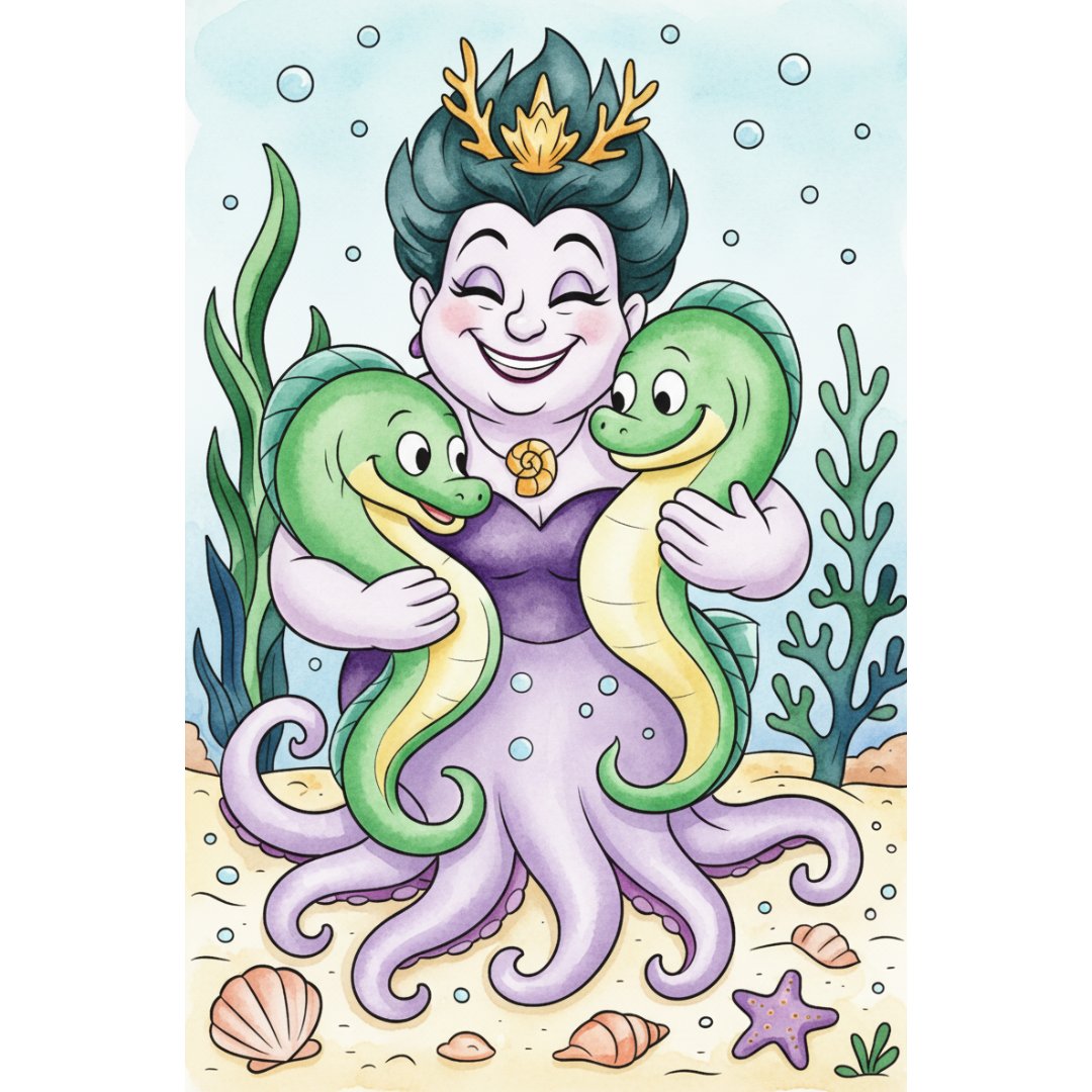 Cute Disney Villains Coloring Book - Image 11