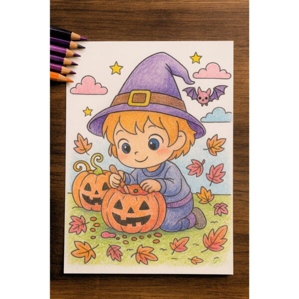 Cute & Creepy Halloween Coloring Book