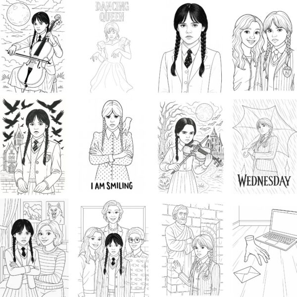 Wednesday Coloring Book