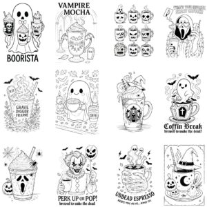 Spooky Coffee Coloring Book - Image 3