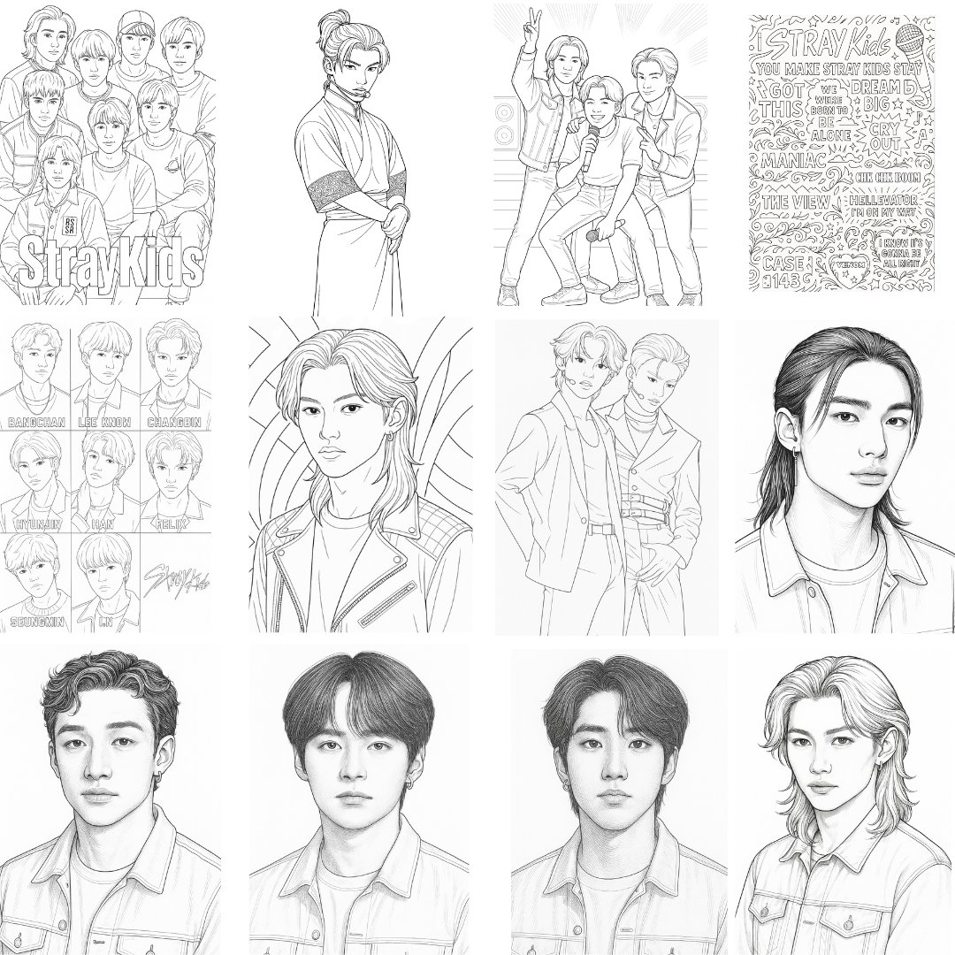 Stray Kids Coloring Book - Image 2