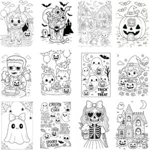 Cute & Creepy Halloween Coloring Book - Image 2