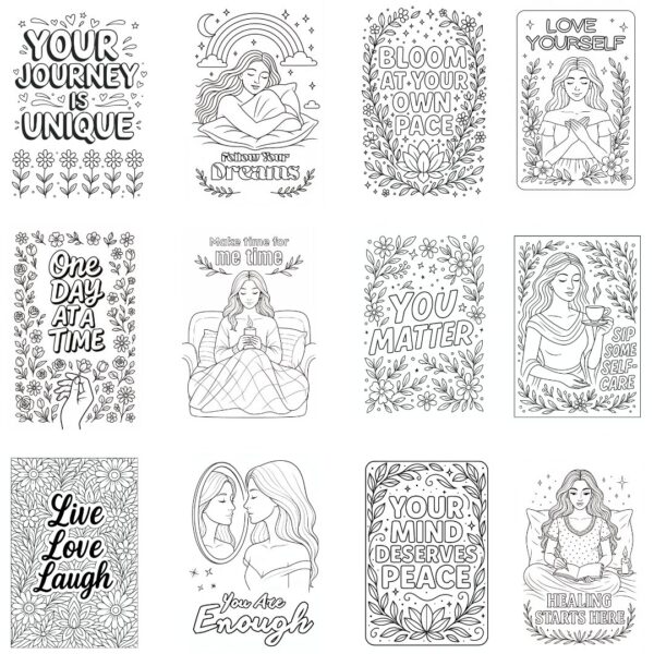 Mental Health Coloring Book