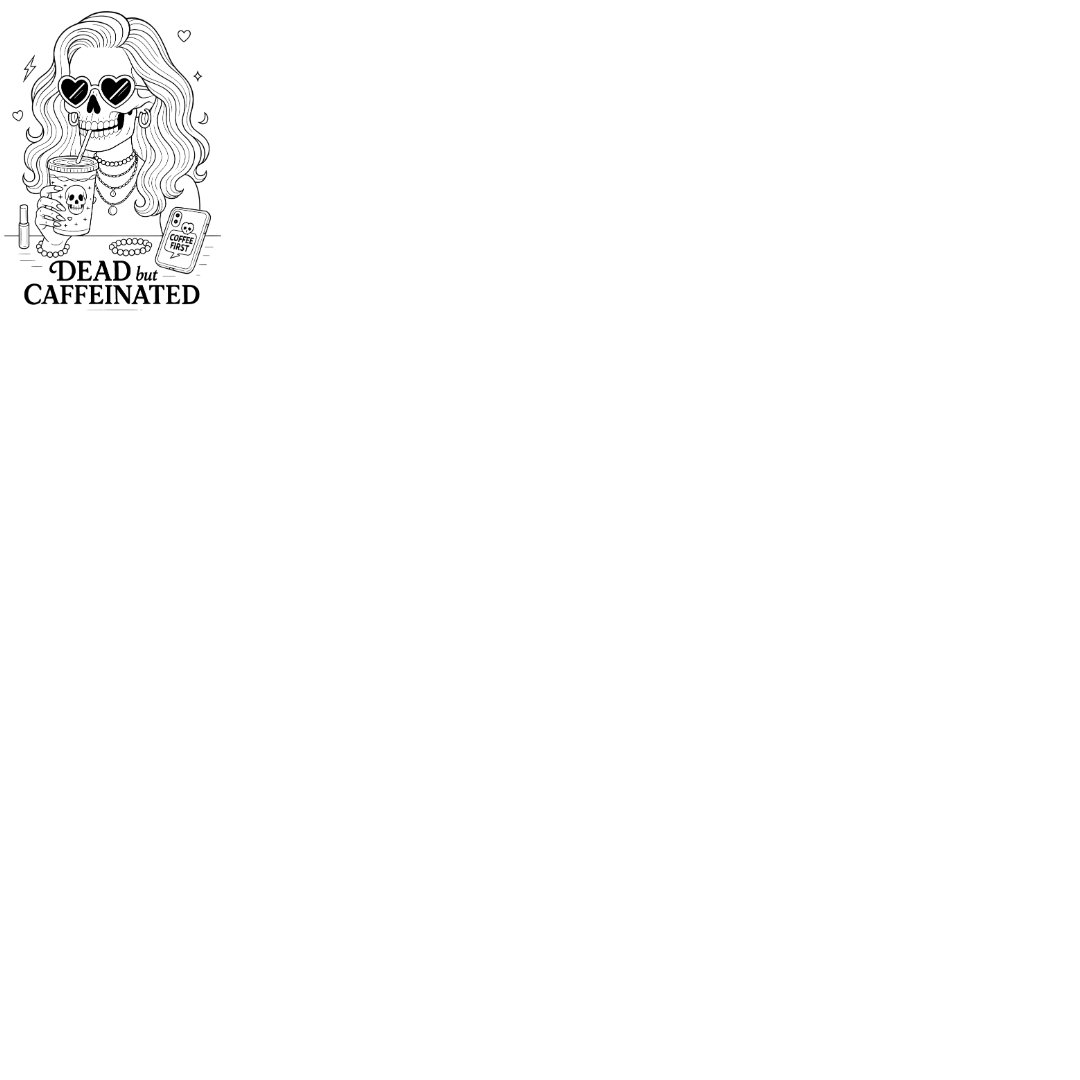 Spooky Coffee Coloring Book - Image 4