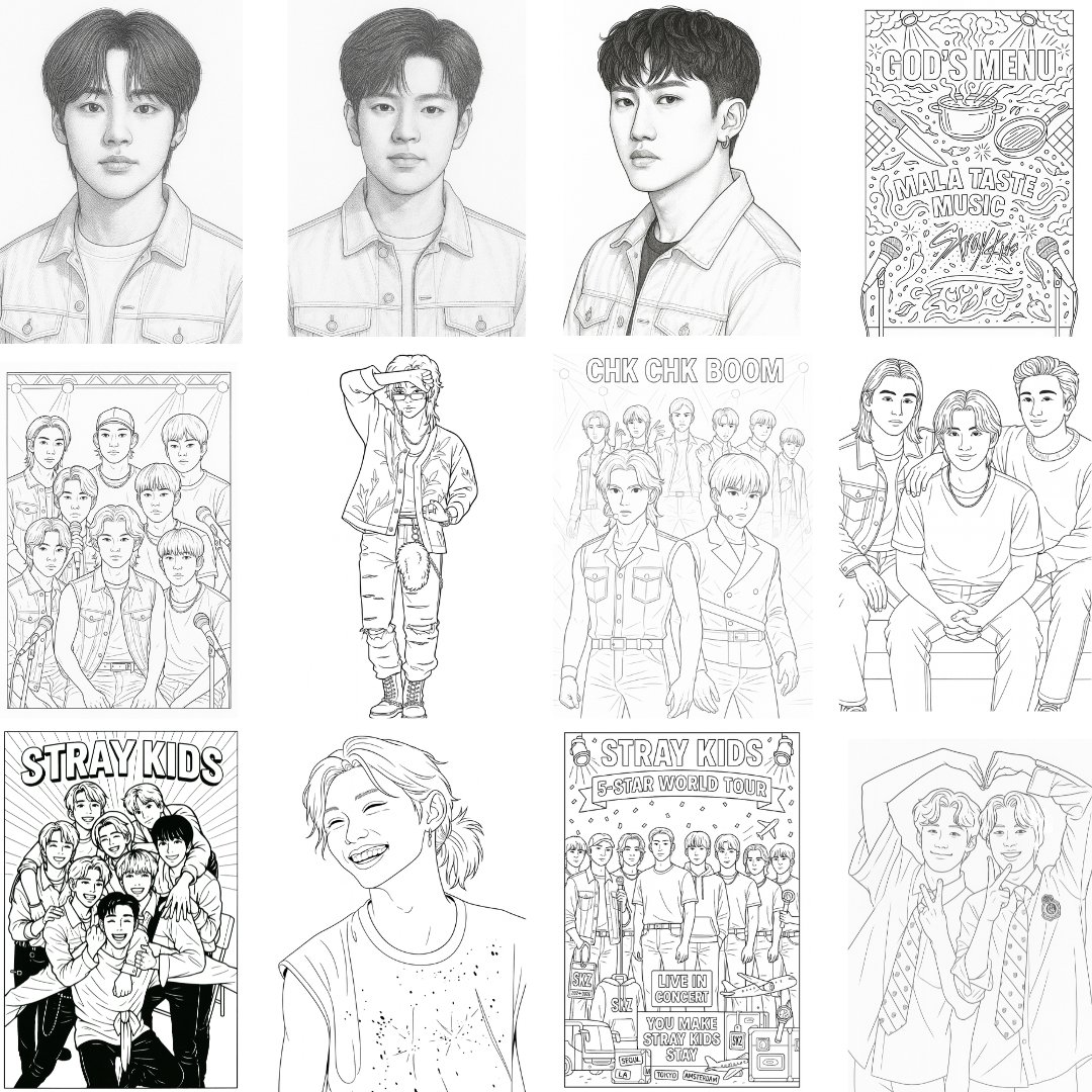 Stray Kids Coloring Book - Image 3