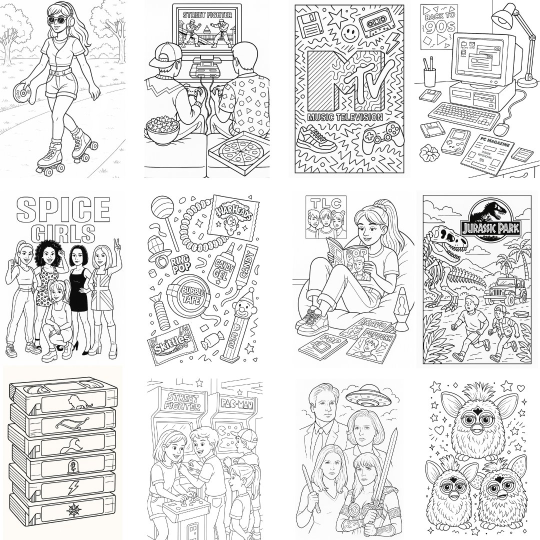 We Love the 90’s Coloring Book - Image 3