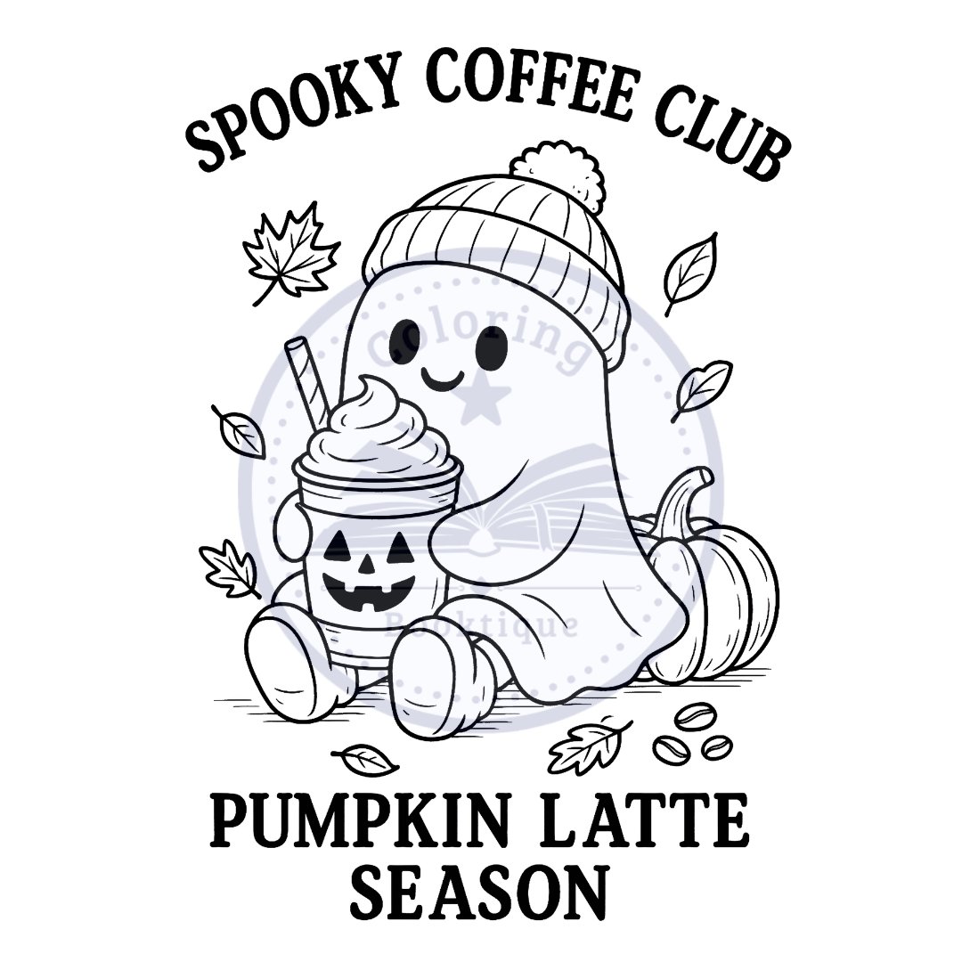 Spooky Coffee Coloring Book - Image 8
