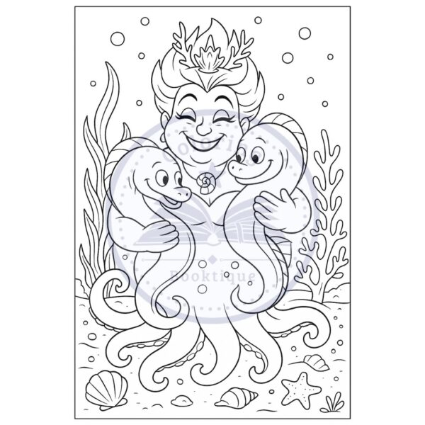 Cute Disney Villains Coloring Book