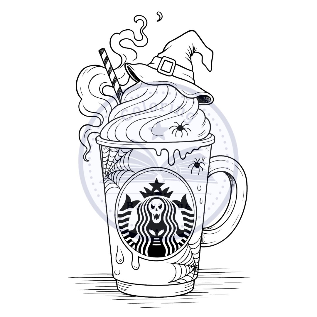 Spooky Coffee Coloring Book - Image 7