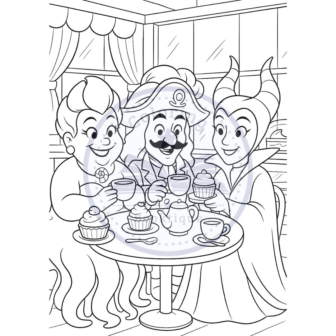 Cute Disney Villains Coloring Book - Image 6