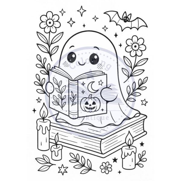 Cute & Creepy Halloween Coloring Book