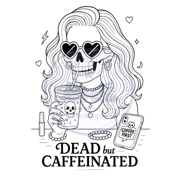 Spooky Coffee Coloring Book