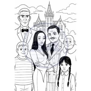 Wednesday Coloring Book - Image 8