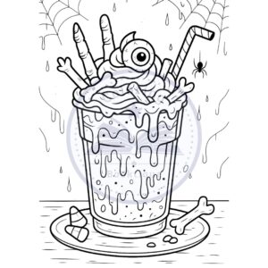 Cute & Creepy Halloween Coloring Book - Image 6