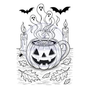 Spooky Coffee Coloring Book - Image 5