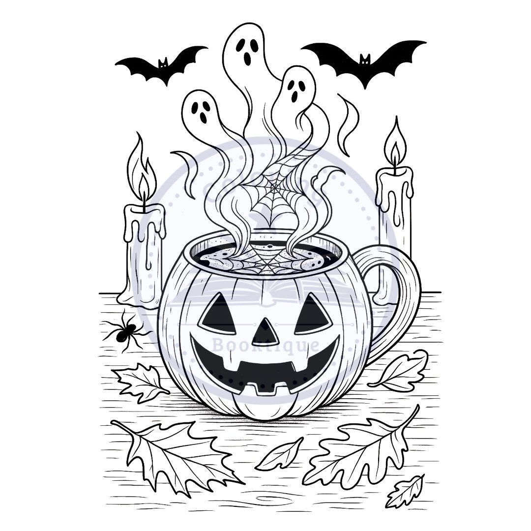 Spooky Coffee Coloring Book - Image 5