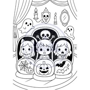 Cute & Creepy Halloween Coloring Book - Image 8