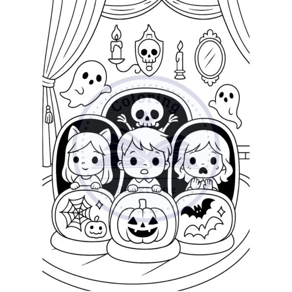 Cute & Creepy Halloween Coloring Book