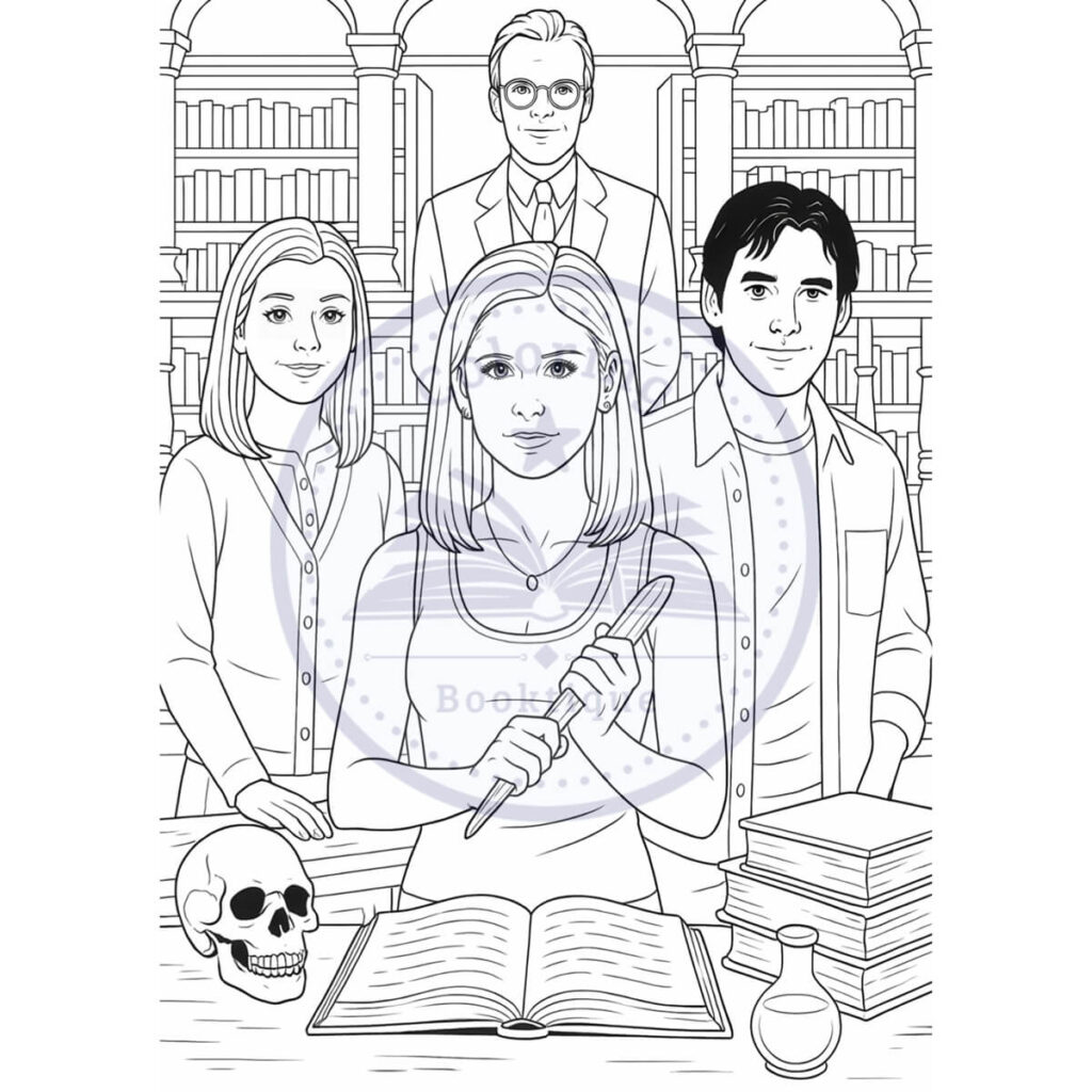 Buffy PDF coloring page