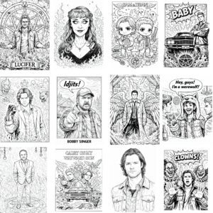 Supernatural Coloring Pages