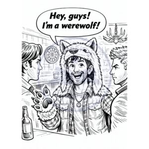 coloring page of Garth, Sam and Dean from Supernatural