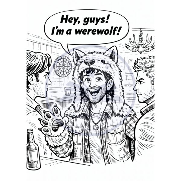 coloring page of Garth, Sam and Dean from Supernatural